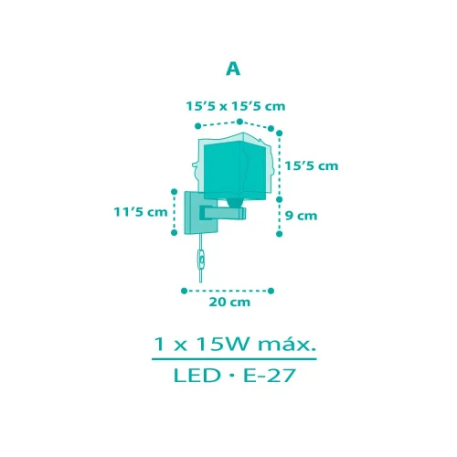 APLIQUE DE PARED INFANTIL SIRENAS APLIQUE DE PARED INFANTIL SIRENAS