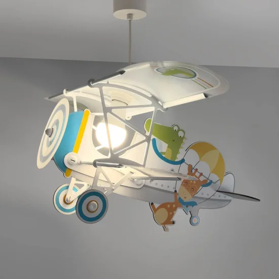 LÁMPARA DE TECHO INFANTIL CROCODILE PLANE 2