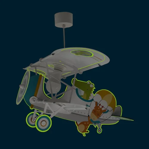 LÁMPARA DE TECHO INFANTIL CROCODILE PLANE