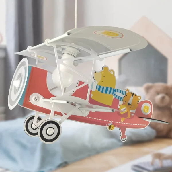 LÁMPARA DE TECHO INFANTIL TEDDY PLANE