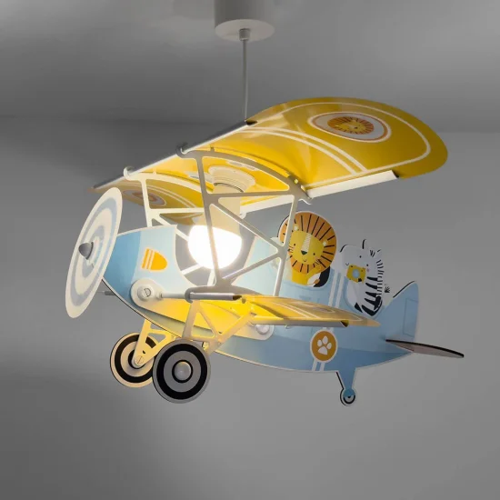 LÁMPARA DE TECHO INFANTIL LION PLANE 2
