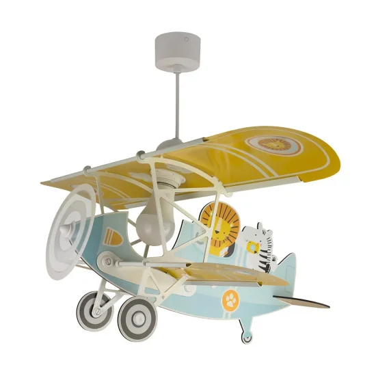 LÁMPARA DE TECHO INFANTIL LION PLANE
