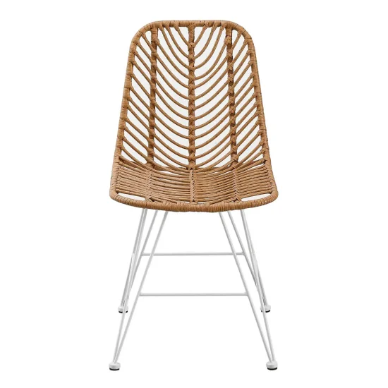 SILLA DE JARDIN RATÁN SINTÉTICO PATAS BLANCAS VOLCANO 2