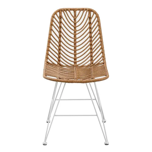 SILLA DE JARDIN RATÁN SINTÉTICO PATAS BLANCAS VOLCANO SILLA DE JARDIN RATÁN SINTÉTICO PATAS BLANCAS VOLCANO