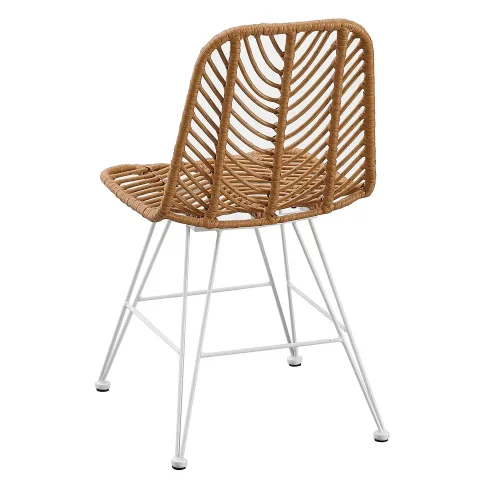 SILLA DE JARDIN RATÁN SINTÉTICO PATAS BLANCAS VOLCANO SILLA DE JARDIN RATÁN SINTÉTICO PATAS BLANCAS VOLCANO