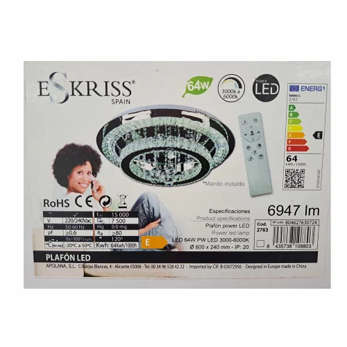 PLAFÓN DE TECHO LED 64 W REGULABLE VALENTINA