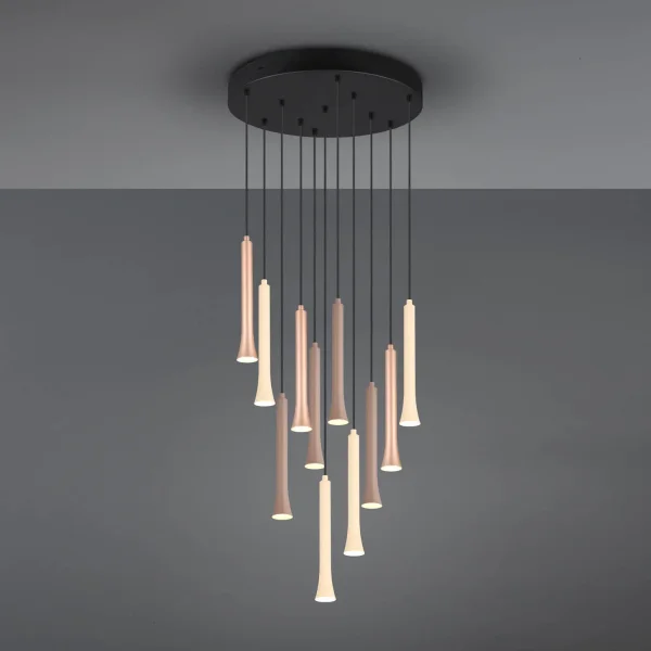 LÁMPARA DE TECHO LED 11 LUCES 33W REGULABLE BASE CIRCULAR FABIOLA