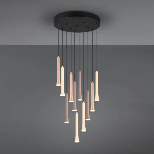 LÁMPARA DE TECHO LED 11 LUCES 33W REGULABLE BASE CIRCULAR FABIOLA