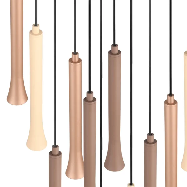 LÁMPARA DE TECHO LED 11 LUCES 33W REGULABLE BASE CIRCULAR FABIOLA