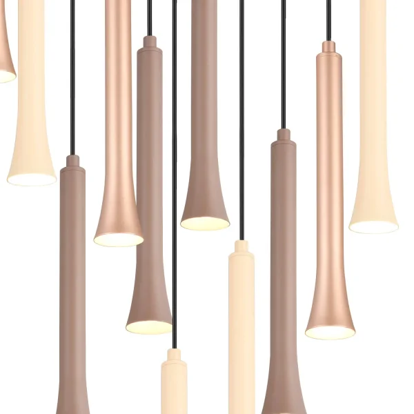 LÁMPARA DE TECHO LED 11 LUCES 33W REGULABLE BASE CIRCULAR FABIOLA