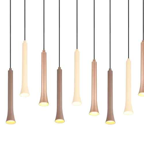 Lámpara De Techo Led 11 Luces 33W Regulable Base Rectangular Fabiola| Lúzete