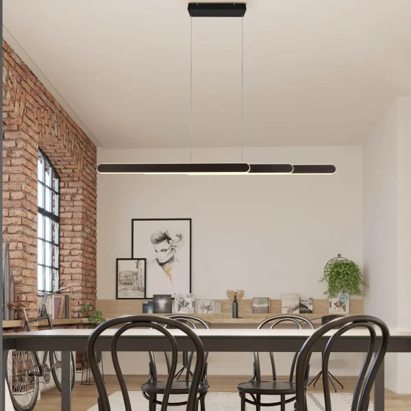 LÁMPARA DE TECHO COLGANTE LED 48W 2700-6500K NEGRO HELENA