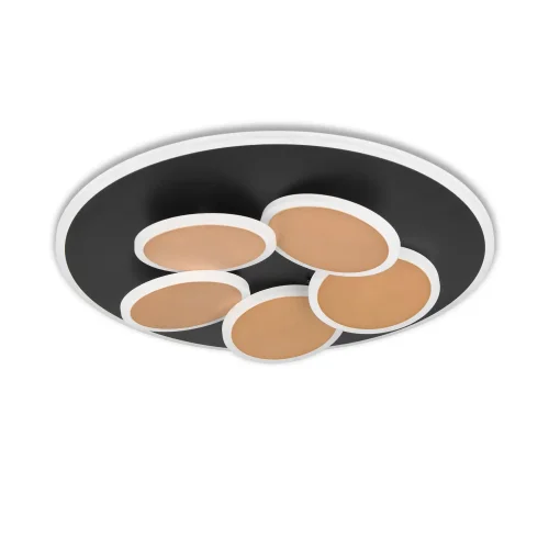 PLAFÓN LED 35W 2700-6500K NEGRO/ORO MILAN