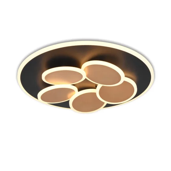 PLAFÓN LED 35W 2700-6500K NEGRO/ORO MILAN
