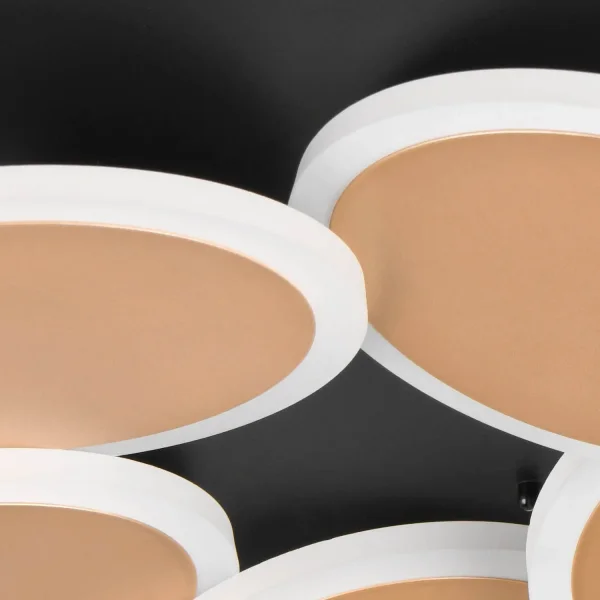 PLAFÓN LED 35W 2700-6500K NEGRO/ORO MILAN