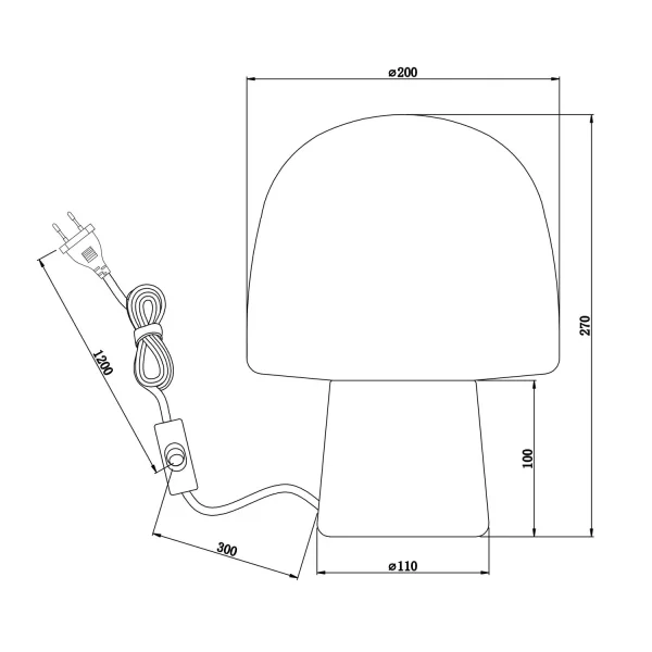 LÁMPARA DE MESA METAL NEGRO E14 SINCLAIR