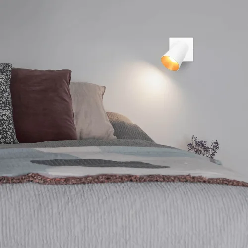 FOCO DE TECHO/PARED METAL BLANCO GU10 SILVANO