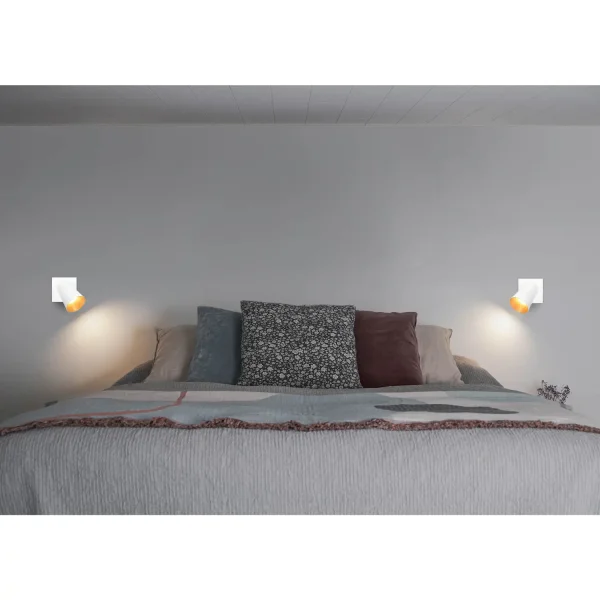 FOCO DE TECHO/PARED METAL BLANCO GU10 SILVANO