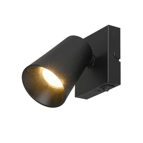 FOCO DE TECHO/PARED METAL NEGRO GU10 SILVANO