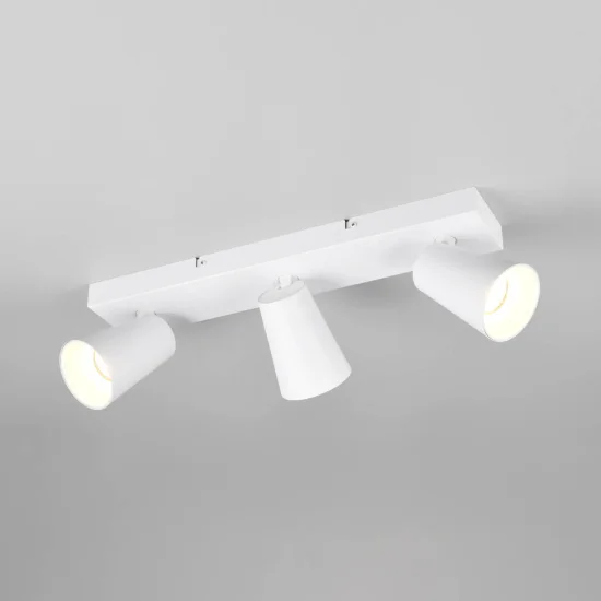 FOCO DE TECHO/PARED 3 LUCES METAL BLANCO GU10 SILVANO 2