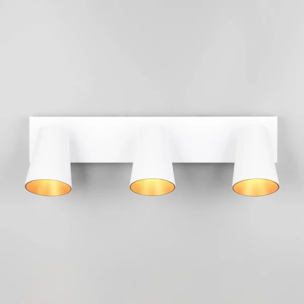 FOCO DE TECHO/PARED 3 LUCES METAL BLANCO GU10 SILVANO