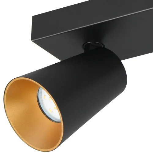 FOCO DE TECHO/PARED 3 LUCES METAL NEGRO GU10 SILVANO FOCO DE TECHO/PARED 3 LUCES METAL NEGRO GU10 SILVANO