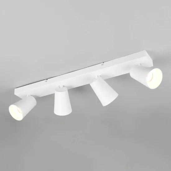 FOCO DE TECHO/PARED 4 LUCES METAL BLANCO GU10 SILVANO 2