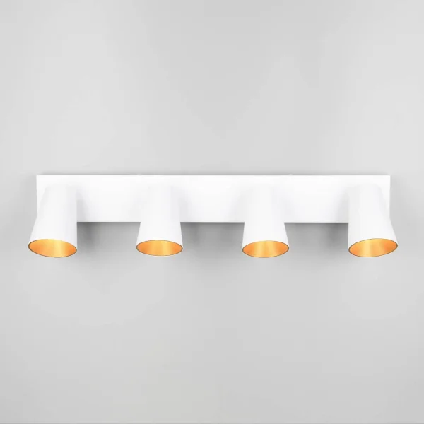 FOCO DE TECHO/PARED 4 LUCES METAL BLANCO GU10 SILVANO FOCO DE TECHO/PARED 4 LUCES METAL BLANCO GU10 SILVANO