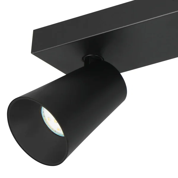 FOCO DE TECHO/PARED 4 LUCES METAL NEGRO GU10 SILVANO FOCO DE TECHO/PARED 4 LUCES METAL NEGRO GU10 SILVANO