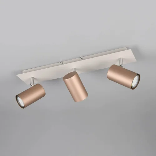 FOCO DE TECHO/PARED 3 LUCES METAL COFFEE/GRIS GU10 GRAFTON
