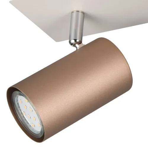 FOCO DE TECHO/PARED 3 LUCES METAL COFFEE/GRIS GU10 GRAFTON
