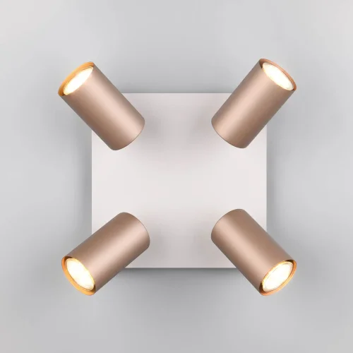 FOCO DE TECHO/PARED 4 LUCES METAL COFFEE/GRIS GU10 GRAFTON