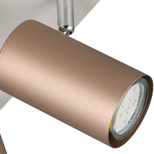 FOCO DE TECHO/PARED 4 LUCES METAL COFFEE/GRIS GU10 GRAFTON