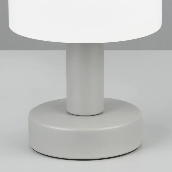 LÁMPARA DE MESA METAL GRIS ABSOLUTO E14 GASPAR LÁMPARA DE MESA METAL GRIS ABSOLUTO E14 GASPAR