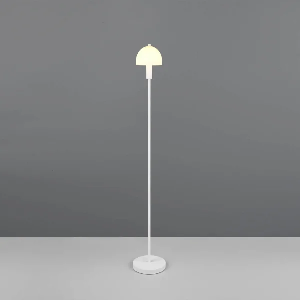 LÁMPARA DE PIE METAL BLANCO E14 GASPAR LÁMPARA DE PIE METAL BLANCO E14 GASPAR