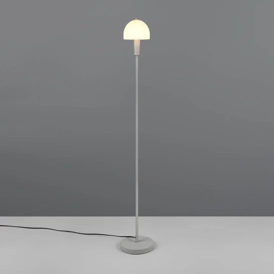 LÁMPARA DE PIE METAL GRIS ABSOLUTO E14 GASPAR 2
