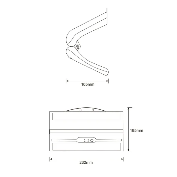 APLIQUE EXTERIOR SOLAR 5W 4000K C/SENSOR BASCULANTE IP44 MACADAMIA