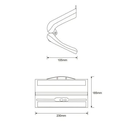 APLIQUE EXTERIOR SOLAR 5W 4000K C/SENSOR BASCULANTE IP44 MACADAMIA