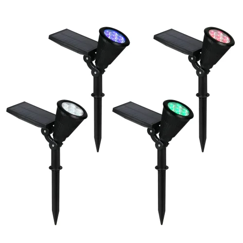 FOCO EXTERIOR SOLAR 1W C/SENSOR OSCURIDAD IP44 RGB FLAX
