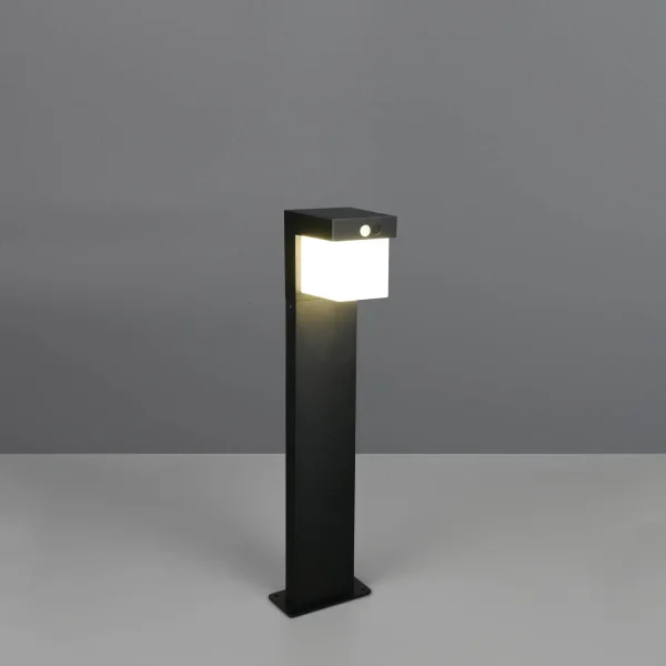 BALIZA EXTERIOR SOLAR 5,5W 4000K C/SENSOR IP44 50 CM CORIANDER