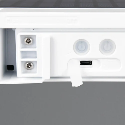 APLIQUE EXTERIOR SOLAR HÍBRIDO 6W 4000K C/SENSOR IP44 BLANCO BEGA