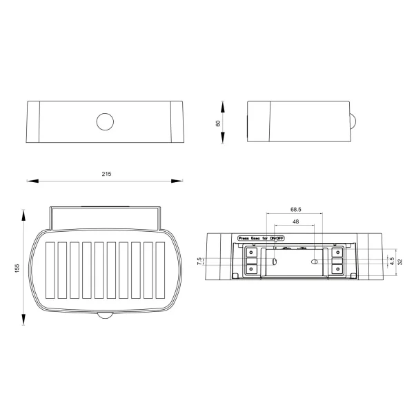 APLIQUE EXTERIOR SOLAR HÍBRIDO 6W 4000K C/SENSOR IP44 BLANCO BEGA