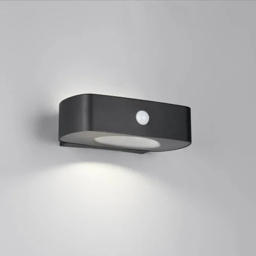 APLIQUE EXTERIOR SOLAR HÍBRIDO 6W 4000K C/SENSOR IP44 NEGRO BEGA