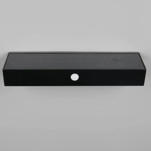 APLIQUE EXTERIOR SOLAR HÍBRIDO 6W 4000K C/SENSOR IP44 NEGRO SUNDEW