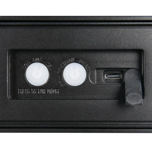 APLIQUE EXTERIOR SOLAR HÍBRIDO 6W 4000K C/SENSOR IP44 NEGRO SUNDEW