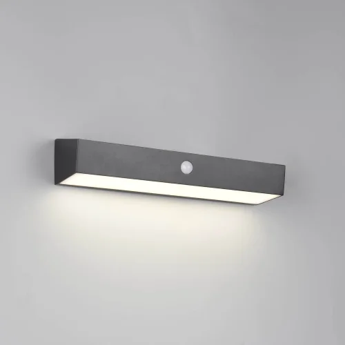 APLIQUE EXTERIOR SOLAR HÍBRIDO 6W 4000K C/SENSOR IP44 NEGRO SUNDEW