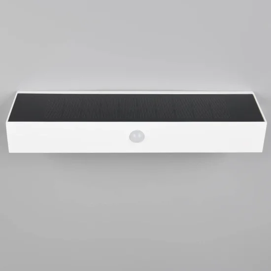 APLIQUE EXTERIOR SOLAR HÍBRIDO 6W 4000K C/SENSOR IP44 BLANCO SUNDEW 2