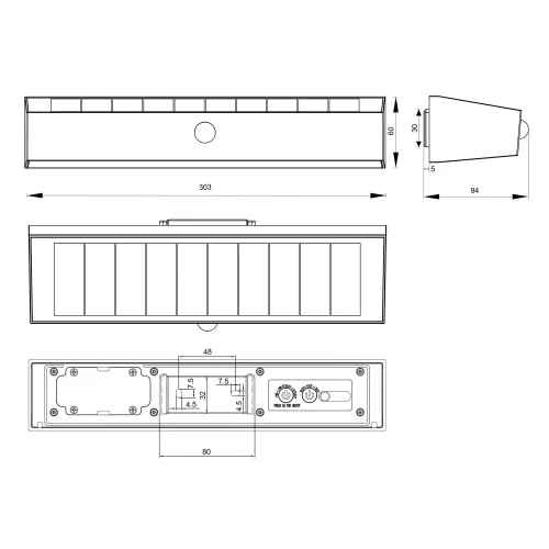 APLIQUE EXTERIOR SOLAR HÍBRIDO 6W 4000K C/SENSOR IP44 BLANCO SUNDEW