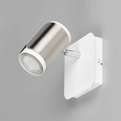 FOCO DE PARED/TECHO GU10 METAL NÍQUEL MATE GIADA