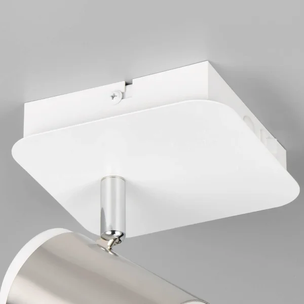 FOCO DE PARED/TECHO GU10 METAL NÍQUEL MATE GIADA